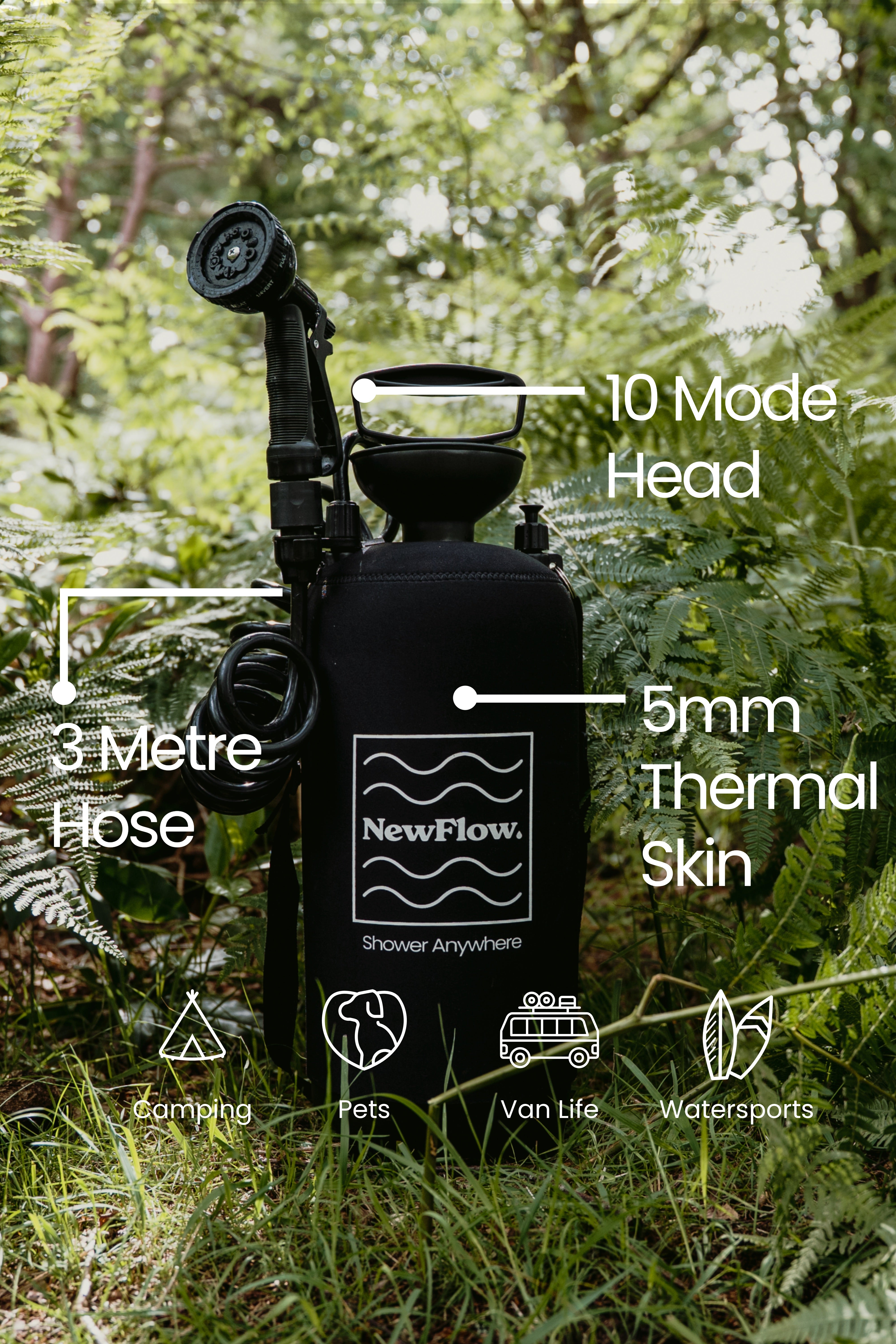 8 Litre Portable Shower