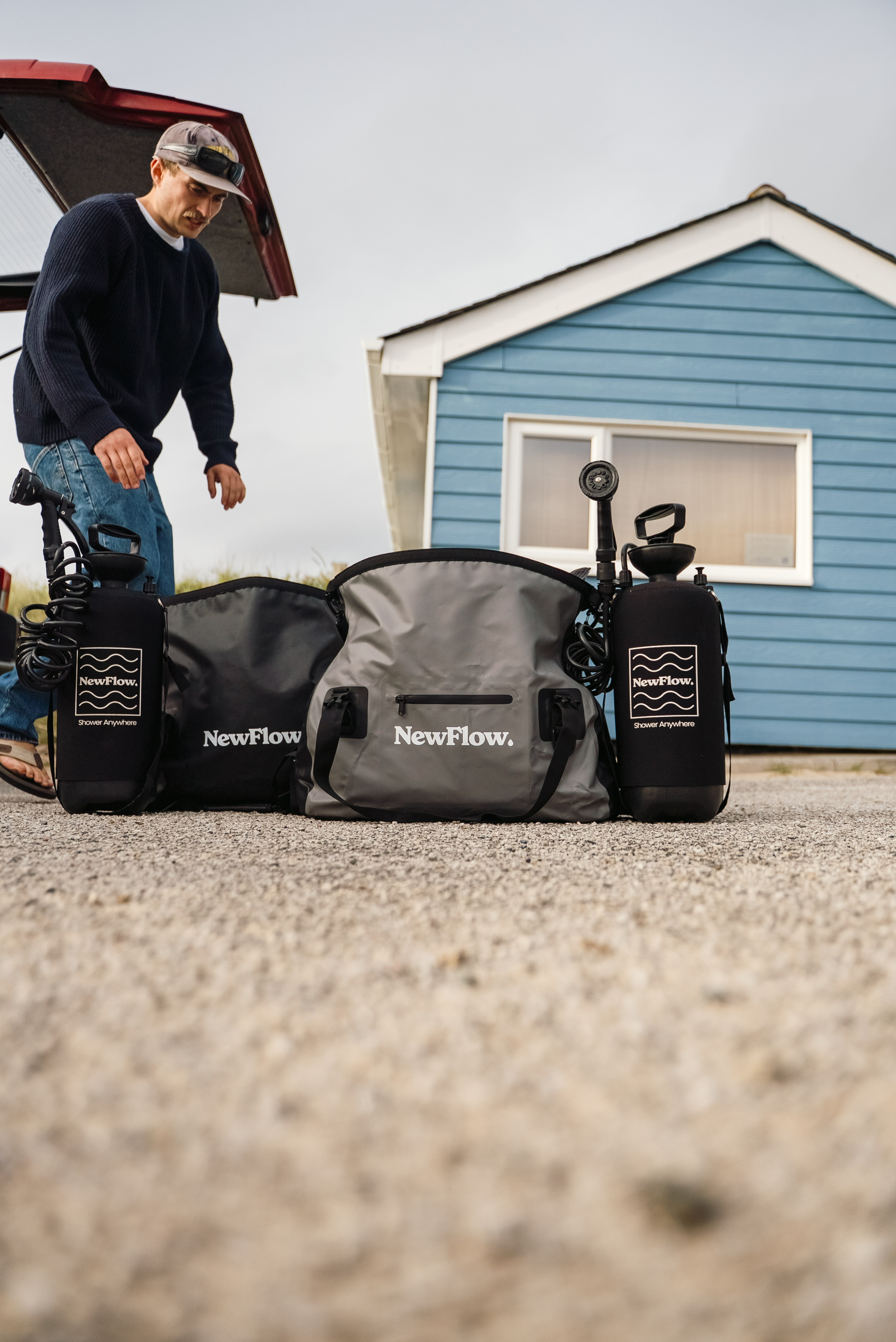 The Base Camp | Shower + Holder + Bag